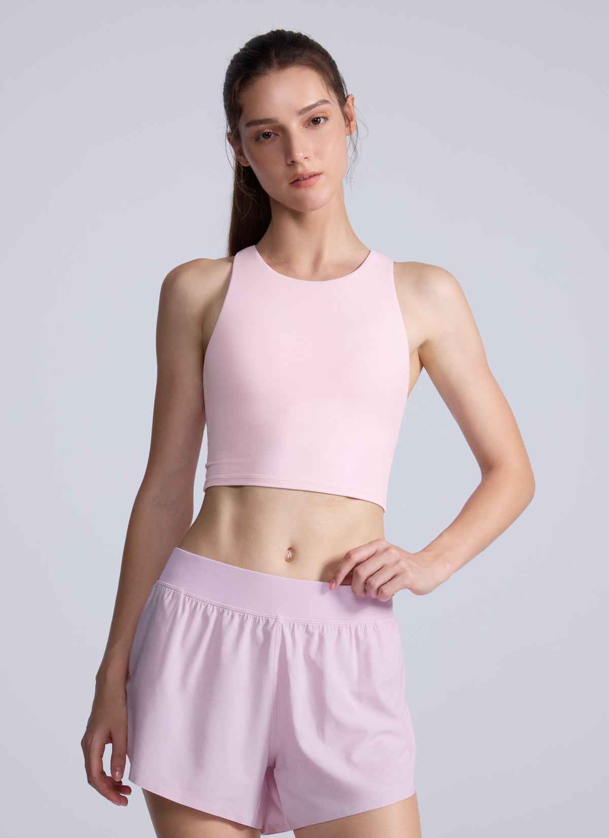 Butterluxe High Neck Built in Bra Tank | Asia Fit