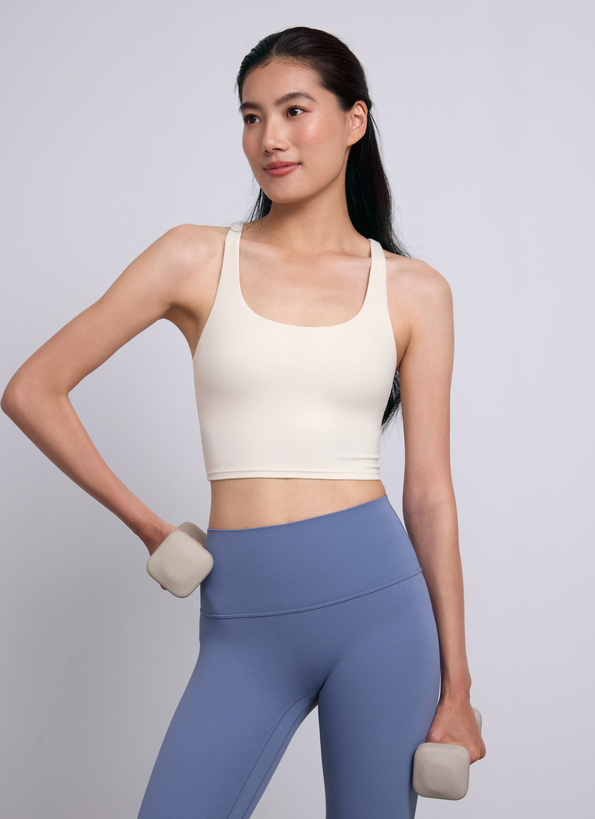 Butterluxe Cross Back Built in Bra Tank | Asia Fit